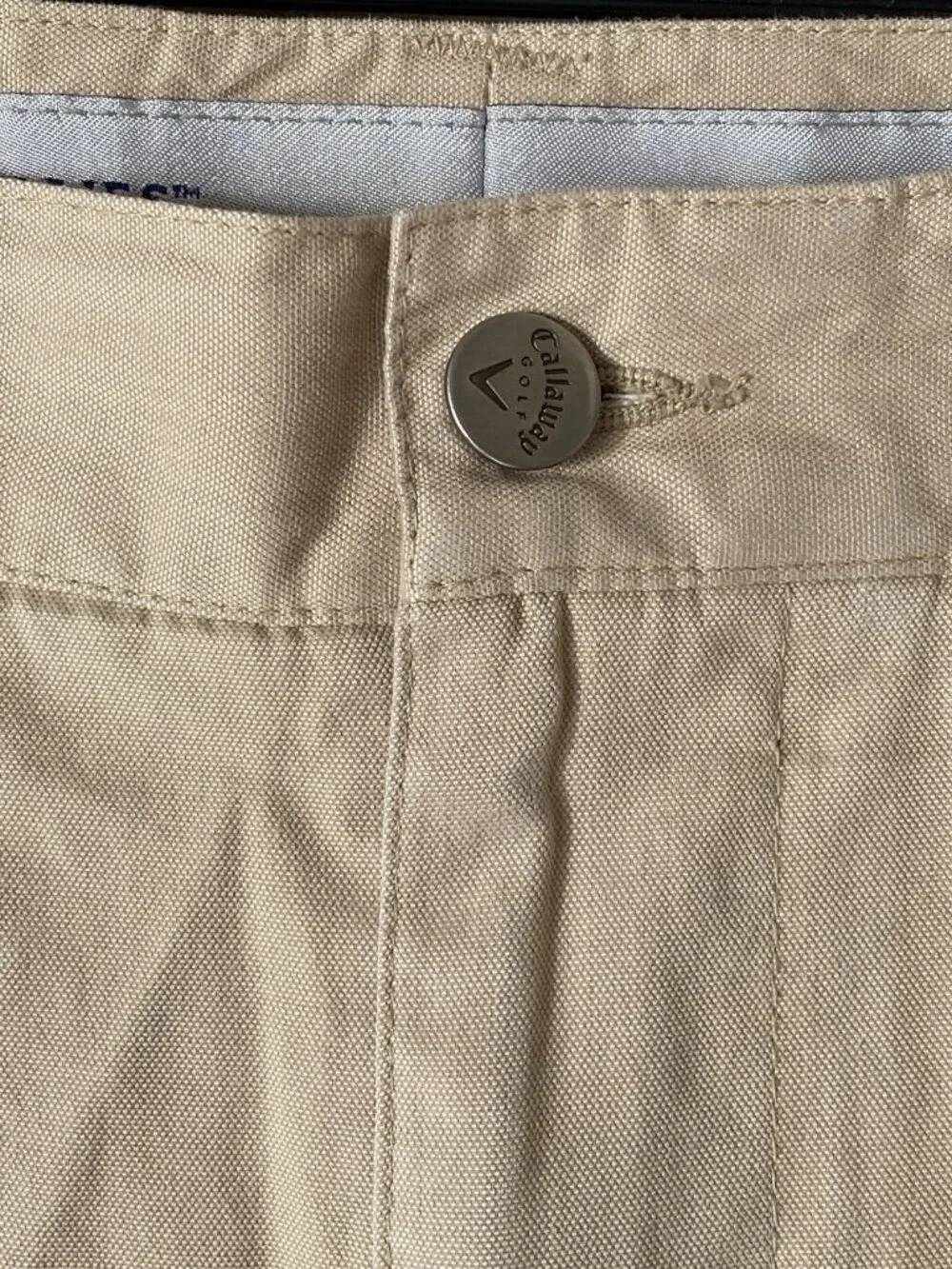Callaway X Series Golf Shorts Men 38 Tan Pleated Front Performance Casual